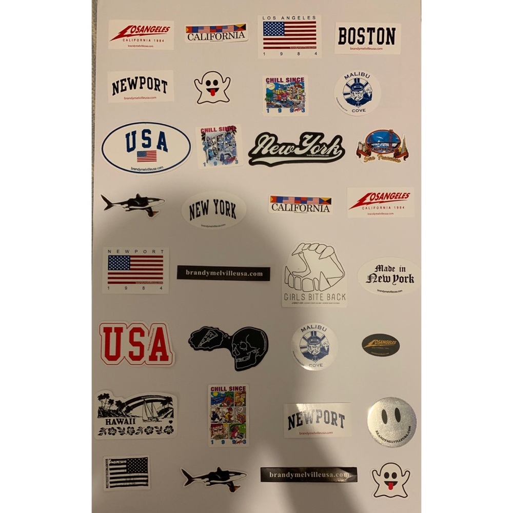 Brandy Melville 32 Sticker Pack